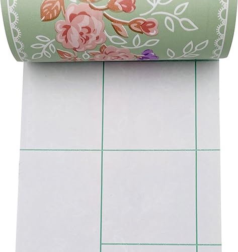 Miniatura 4 de Papel pintado floral borde autoadhesivo PVC azulejos rollo extraíble baño cocina pared decoración rosa peonía