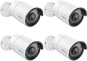 REOLINK PoE Outdoor Home Security Cameras, 5MP Surveillance, Smart Person/Vehicle/Pet Detection, Timelapse, 100ft Night Vision, Work with Smart Home, Up to 256GB SD Card, RLC-510A (Pack of 4) asin的图片