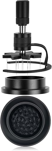 Miniatura 7 de IKAPE Spaceship Espresso WDT Tools, agitador de espresso ajustable para barista, herramienta distribuidora de espresso con soporte magnético,