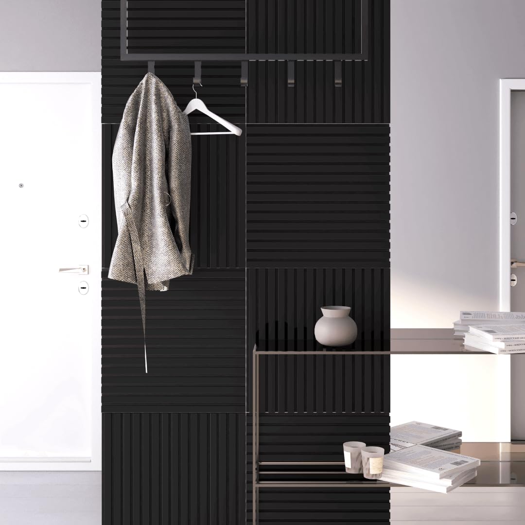 Paneles acústicos de pared de MDF, decoración de interiores, material 3D, 1 unidad = 0,36 m², 60 x 60 x 1 cm