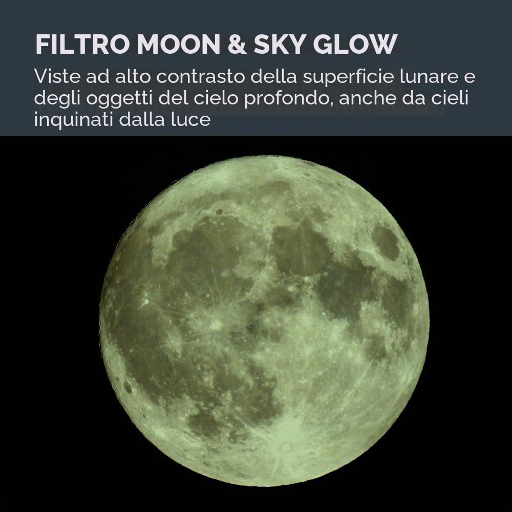 Celestron 22097 NexStar 127SLT-Mak Telescopio portatile computerizzato Maksutov-Cassegrain, grigio & 94119-A Filtro lunare 3 cm Adatto all'osservazione lunare, ai pianeti extra luminosi