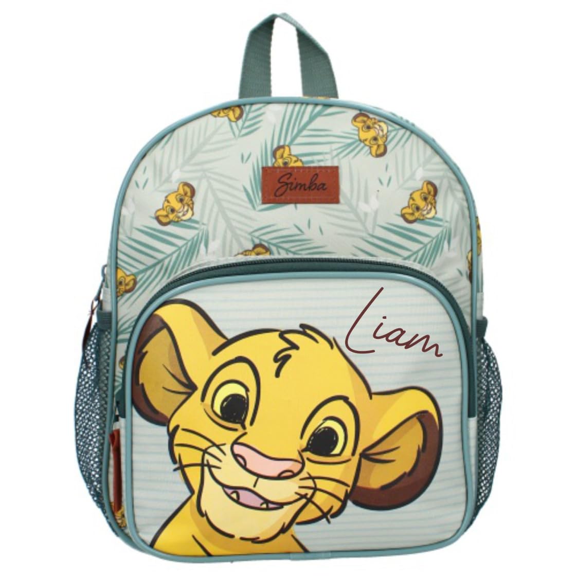 Undercover Mochila de guardería Disney Rey León Simba – Personalizada con nombre – Mochila pequeña para niños – Mochila de ocio para niñas con 2 compartimentos