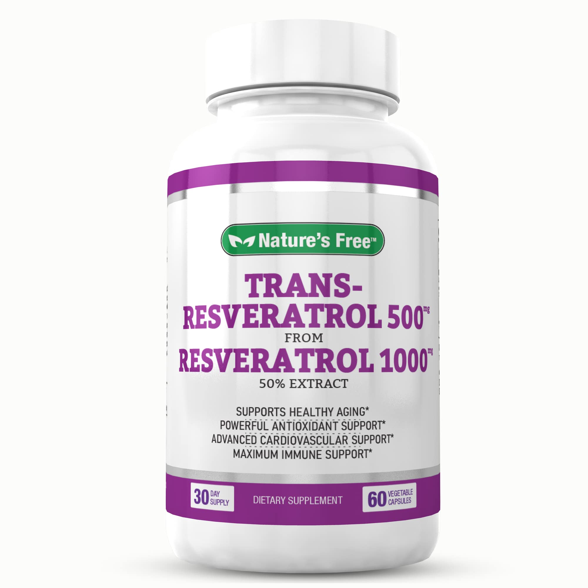 Buy Trans Resveratrol 500mg Resveratrol 1000mg Max Strength Supports