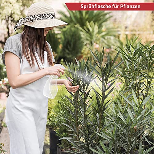 SPRAYZ Sprühflasche - Leere Sprühflaschen zum Befüllen mit Wasser, Ideale Friseursprühflaschen mit feiner Düse und transparentem Design, zum Bügeln, Reinigen und für Pflanzen (2-Pack) – Bild 6