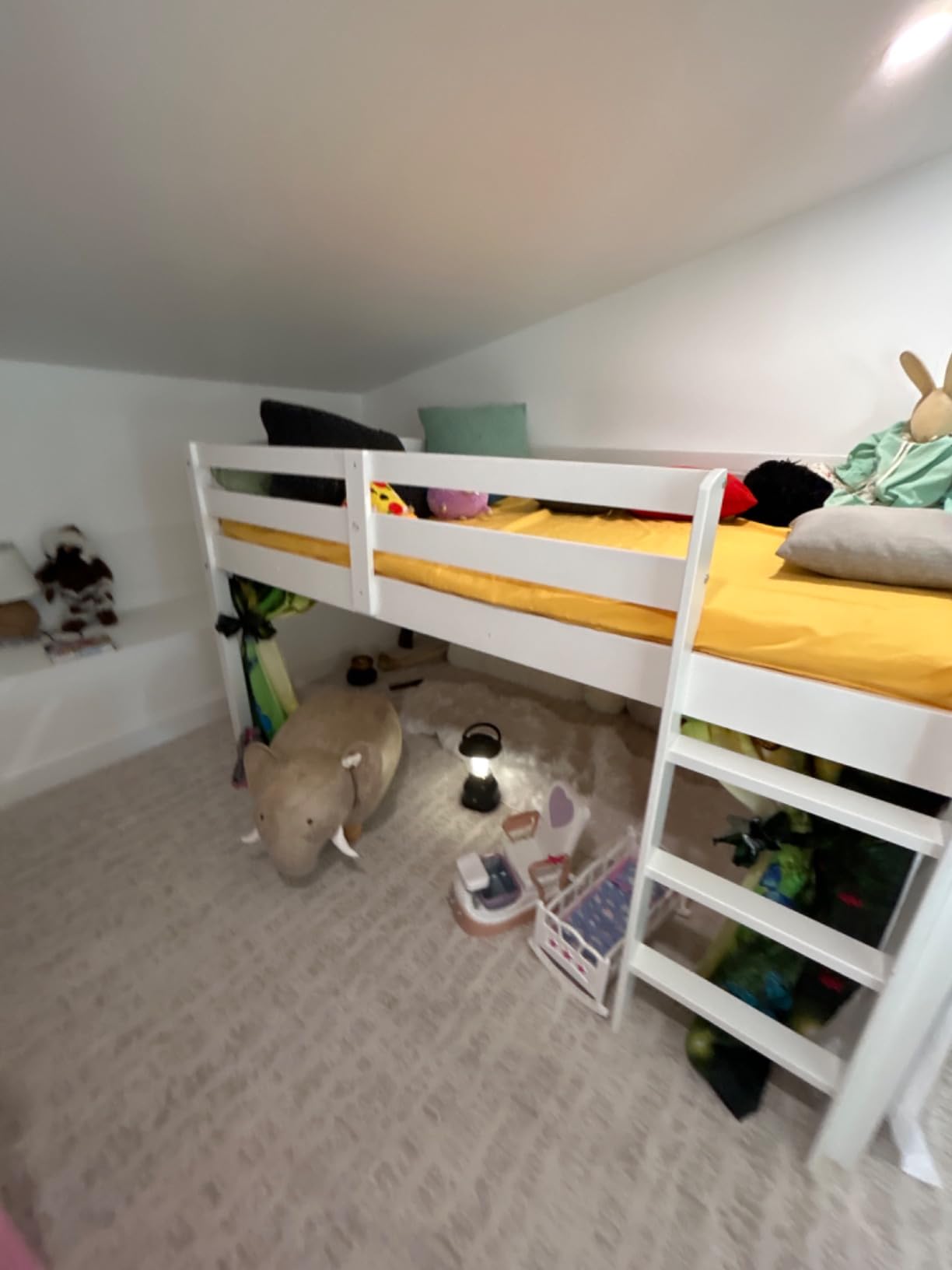 49/mo Finance Concord Junior Loft Bed, Twin, White Buy Now, Pay Later
