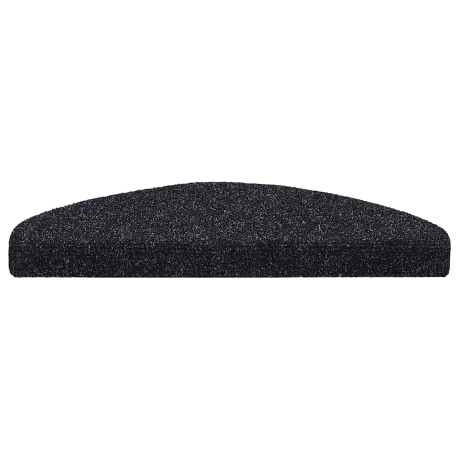 Tidyard Tapis autoadhésifs de marches 10 pcs Noir 65x21x4 cm Aiguilleté, Tapis Escalier Tapis de Sécurité pour Sol Protection, Aînés et Animaux