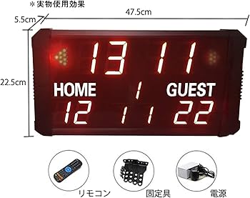 LED 14桁スコアボード スポーツタイマー デジタル式 IP65防水