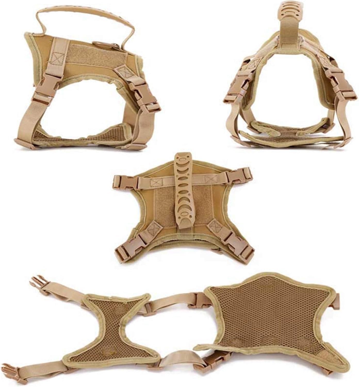 Reditore Tattico per Gatti e Guinzaglio Antifuga per Passeggiate, Pettorina Tattica per Cuccioli per Addestramento Outdoor, Gilet Militare Regolabile per Grandi, Red