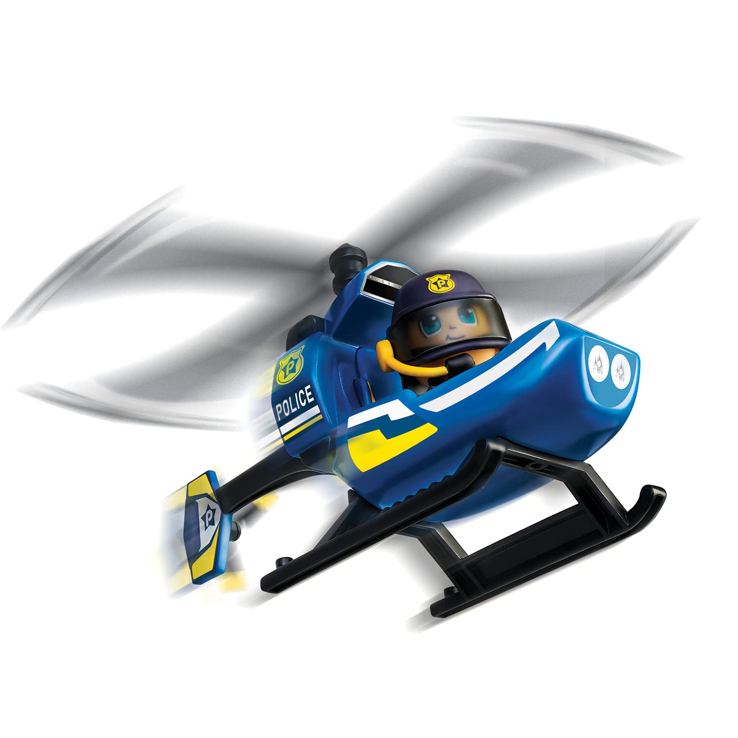Hélicoptère De Police Action Heroes - 36 Cm Avec Lumière, Figurine Et Accessoires, Jouet Enfant 4 Ans+ - 4