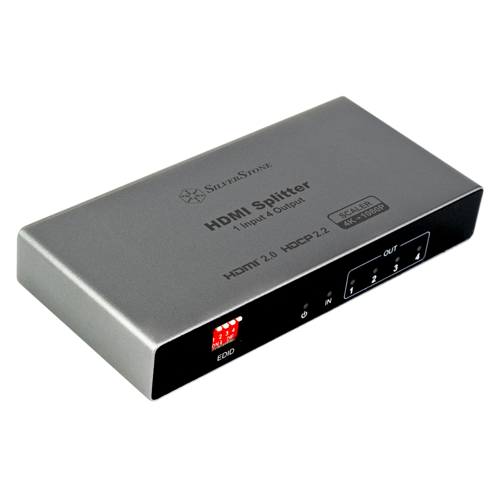Divisor HDMI 2.0 4K con cuatro salidas simultáneas de vídeo Silverstone 7