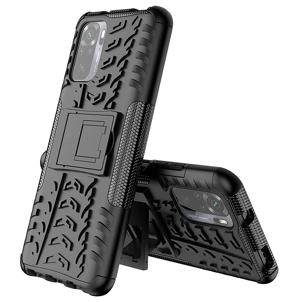 Lustree Hybrid Plastic Armor Back Cover Case with Kickstand Wheel Pattern for Redmi Note 10/ Redmi Note 10s/Redmi Note 11 se (Black) (B097PC41M7) Amazon Price History, Amazon Price Tracker
