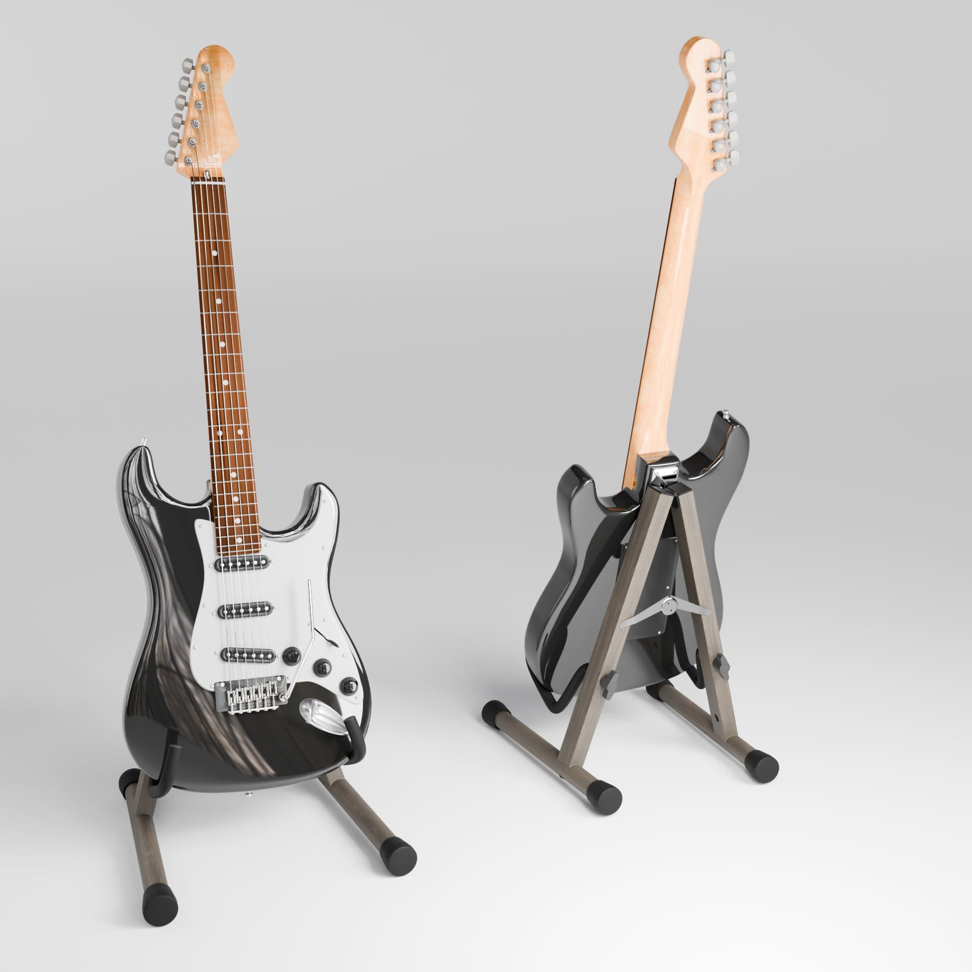 Stojak na gitarę elektryczną, stojak na gitarę basową, drewniany stojak podłogowy na gitarę basową, gitarę elektryczną z miękką pianką i antypoślizgową gumą, stojak na gitarę elektryczną, bas, do