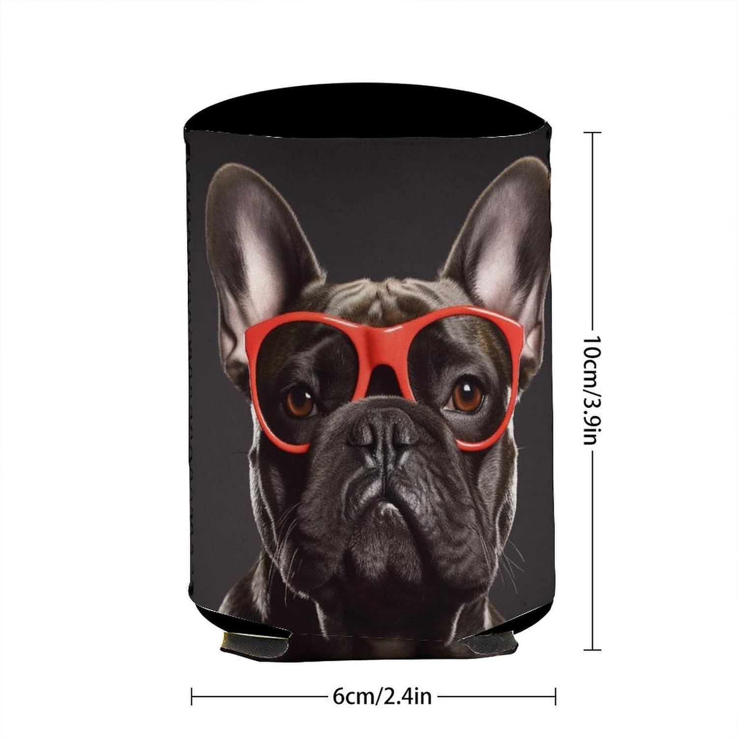 French Bulldog Reusable Insulator Sleeve for Iced Hot Drink image 3