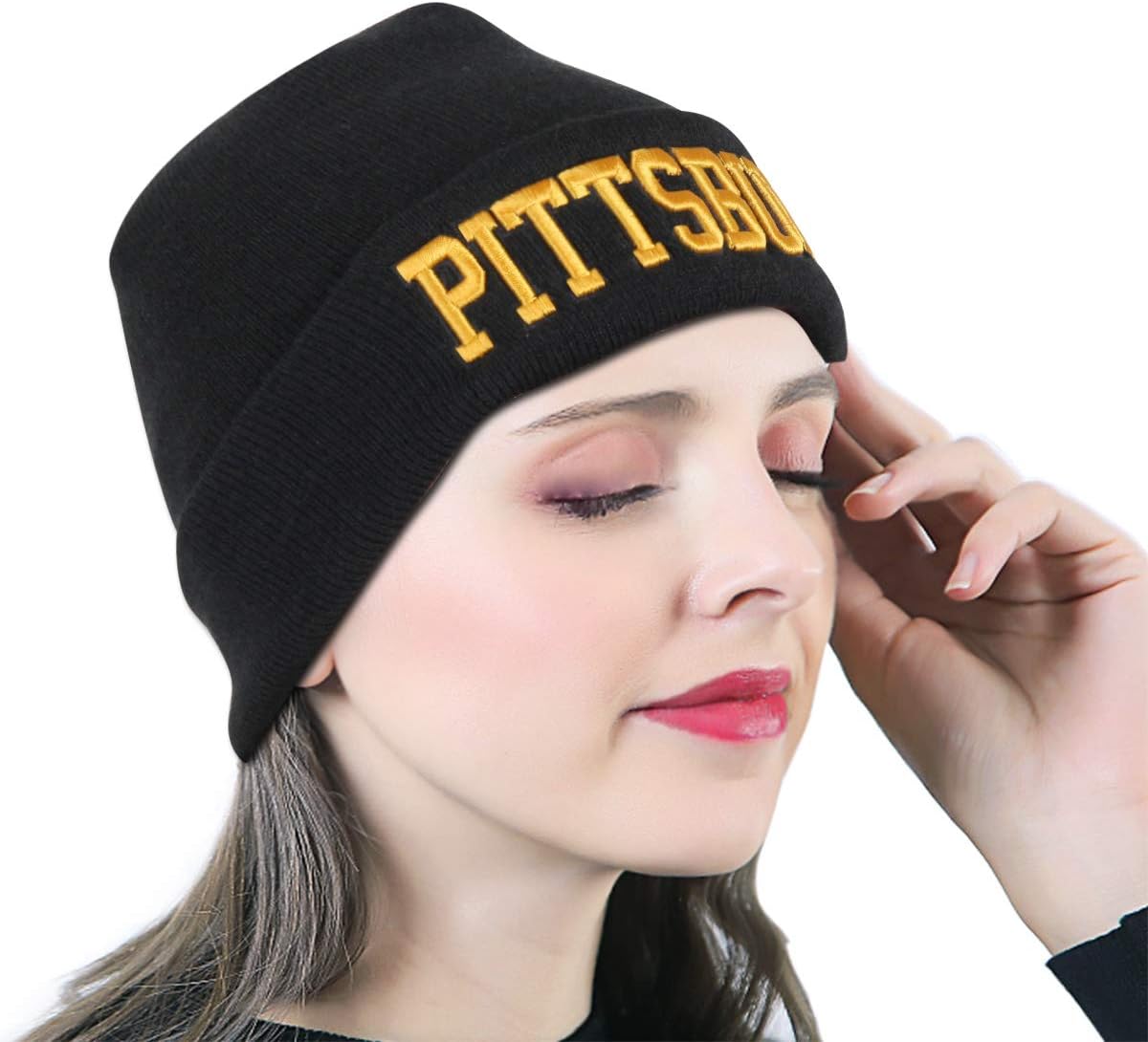 Classic Knit Beanie Hat for Women Men, Soft Stretch Cuffed Winter Thick Hats Skiing Beanies - Image 2