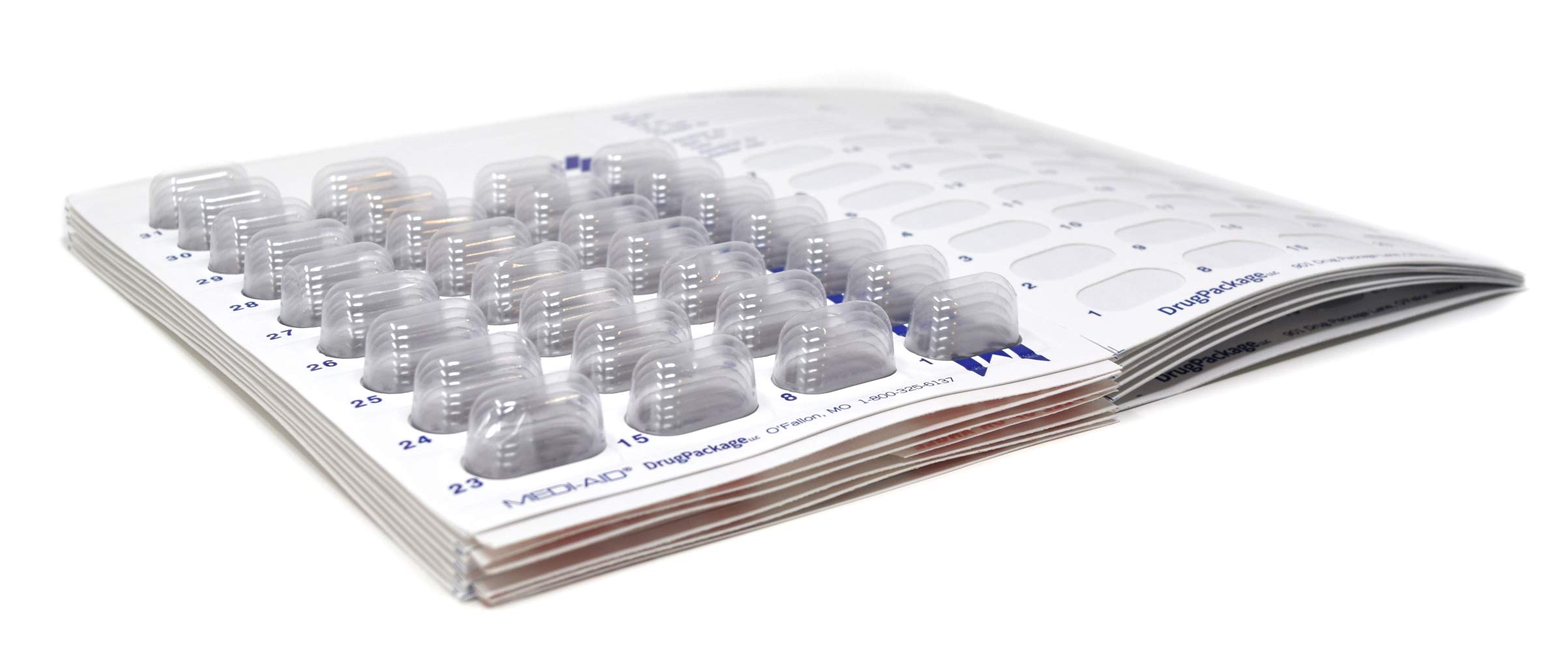 Monthly Pill Organizer Cold Seal Medication Blister Cards DIY