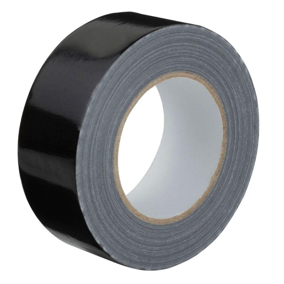 GTSE - Nastro Adesivo da Imballaggio 48 mm x 50 m nero 12 Rotoli | Fascette in nylon resistenti e autobloccanti - Multiuso, per casa, ufficio, garage e fai da te