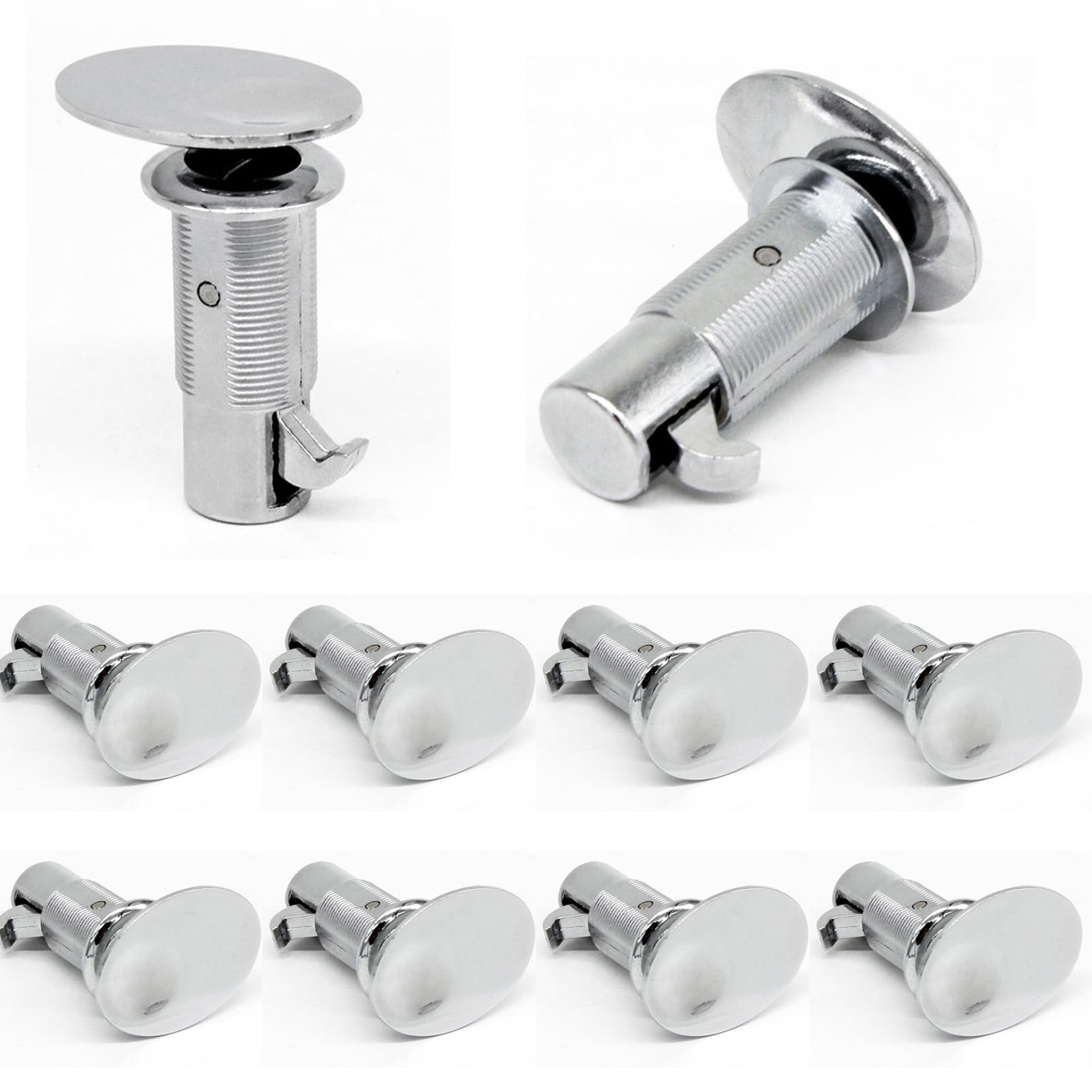 10 Pieces Cabinet Storage Door Push Latch Keyless Furniture Turning Tongue Lock RV Caravan Boat Yacht Drawer Locks Cupboard Push Latch