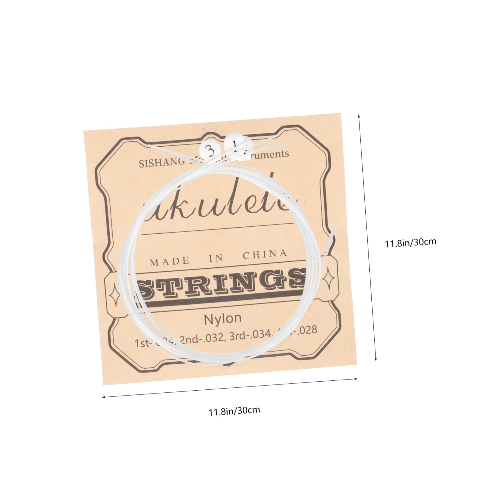 ULDIGI 4Sets Sturdy Nylon Ukulele Strings for Beginners Professionals Durable High Performance Musical Accessories for Sweet Tone and Long Term Use