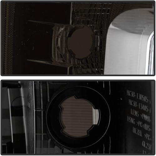 Miniatura 3 de ACANII - Para no LED y punto no ciego 2017-2019 Ford F250 F350 SuperDuty Luces traseras de lente ahumada montaje de lámparas para hornear