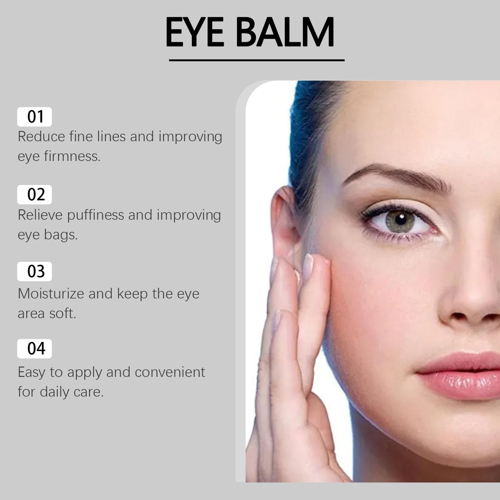 Lumibalm elimina le borse sotto gli occhi in pochi minuti, il bastone Lumibalm, elimina le occhiaie e le linee sottili, bastone anti-invecchiamento, crema per gli occhi immediatamente rassodante (2