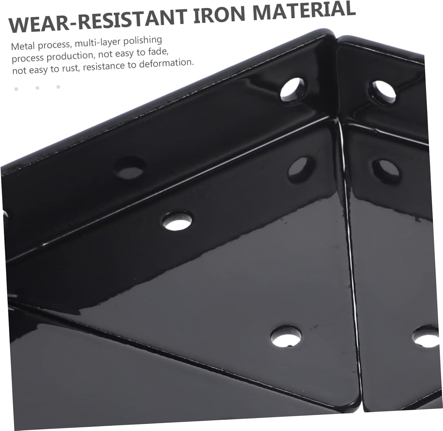 4sets Invisible Triangle Floating Shelf Bracket Heavy Duty Iron Support Brackets for Wall Mounting for Rustic Modern Decor Includes Screws and Wall Anchors