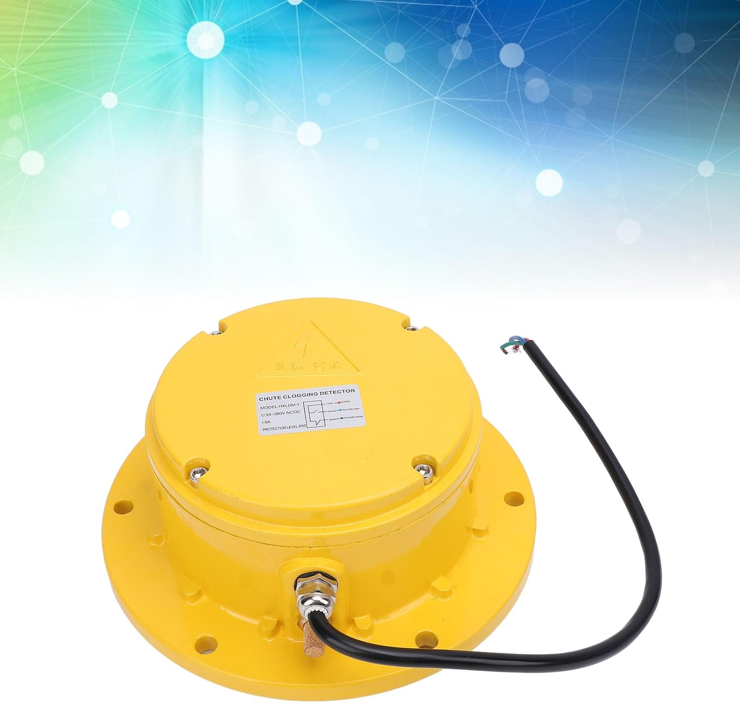 Pipe Blockage Detector Locators Sensor, 24-380V Water Pipe Wall Scanner Pipeline Detector Metal PVC Water Pipes Clogging Tool, Chute Blockage Detector Round Shape Compact Blockage