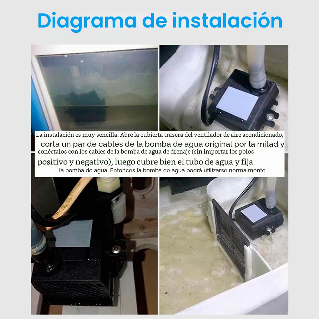 Bomba sumergible, ventilador de aire acondicionado, accesorios universales de refrigeración por agua, accesorios de suministro, enfriador de aire, hogar, bajo consumo