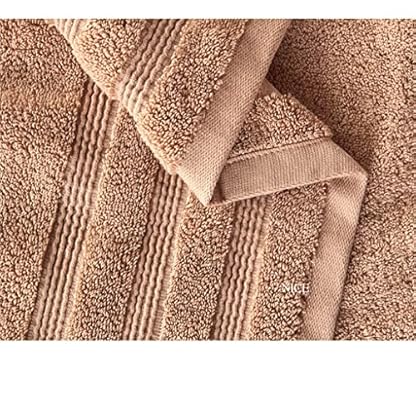 QTYQWC Baumwollhandtücher für Erwachsene, Handtuch-Set, weiches Bad, einfarbig, Gesichtshandtuch, Badezimmer, Dusche, Badetuch (Farbe: E, Größe: 1 Stück) (D 1 Stück) (D 1 Stück) – Bild 5