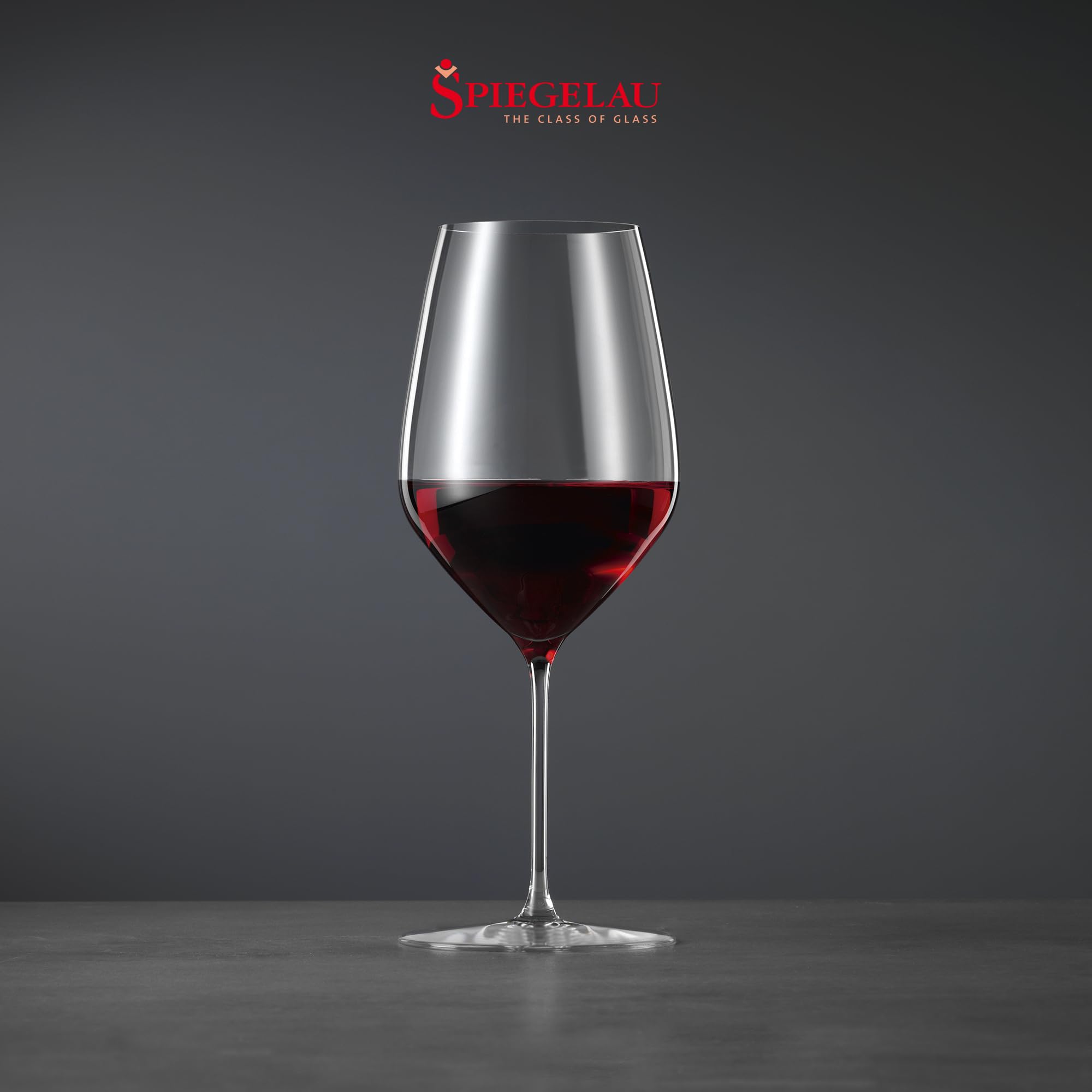 Spiegelau Rotweingläser 679 ml, 4 Stück, Hi-Lite, 1750477, Bordeaux Gläser aus Kristallglas, Weingläser Rotwein spülmaschinenfest
