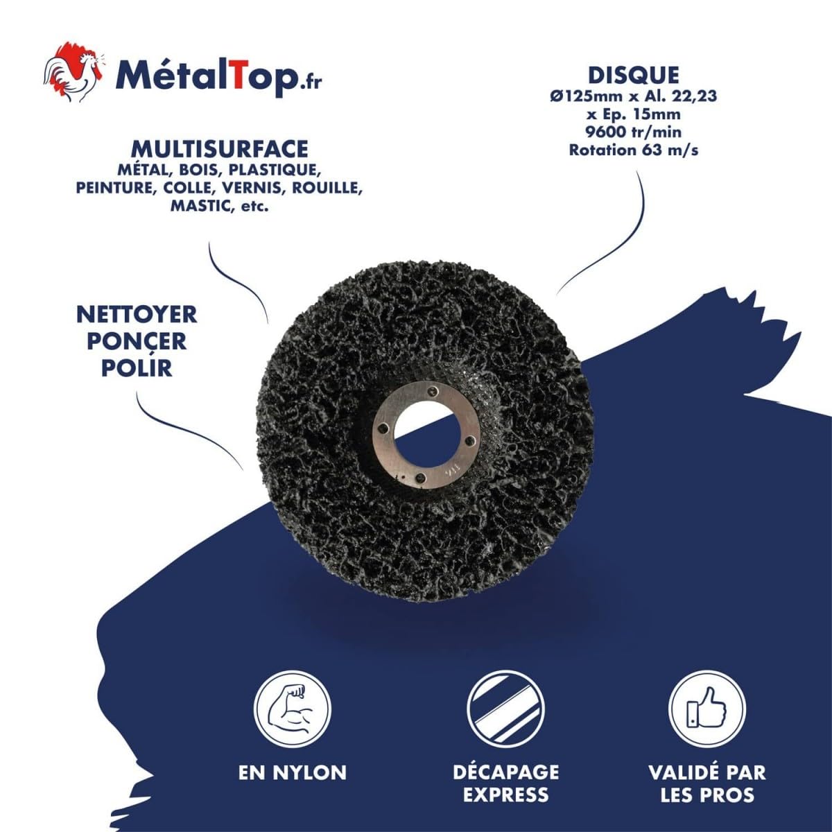 Métaltop Disque Decapage