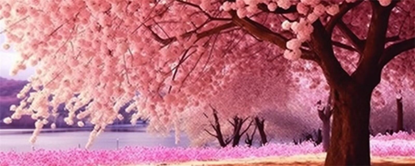 Diamond Art Cherry Blossoms, Moon Diamond Painting Kits Diamond Art Cherry Blossoms, Moon Diamond Painting Kits