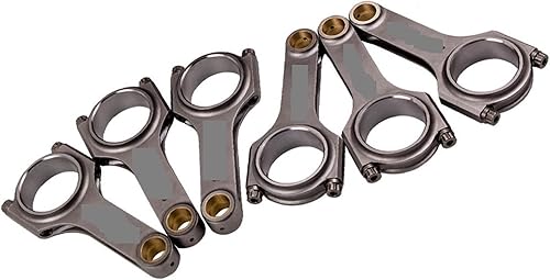 6 varillas de conexión para Toyota Supra JAZ80 Mark II Altezza AS300 2JZ 2JZGE 2JZGTE EN24 Mark II X100 96-2000 3.0L AR 2000 4340