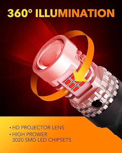 Miniatura 20 de OXILAM Bombilla LED 912 921 mejorada, luces de marcha atrás, bombillas de respaldo para automóvil, brillo 300% más alto, 6000 K, blanco