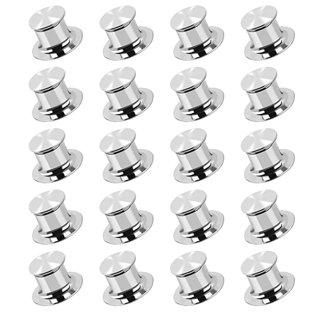 Abaodam 100piezas Pin Back Clutch De Metal Sujetadores De Seguridad Para Broches Pasadores De Solapa Clutch De Bloqueo Para Manualidades y