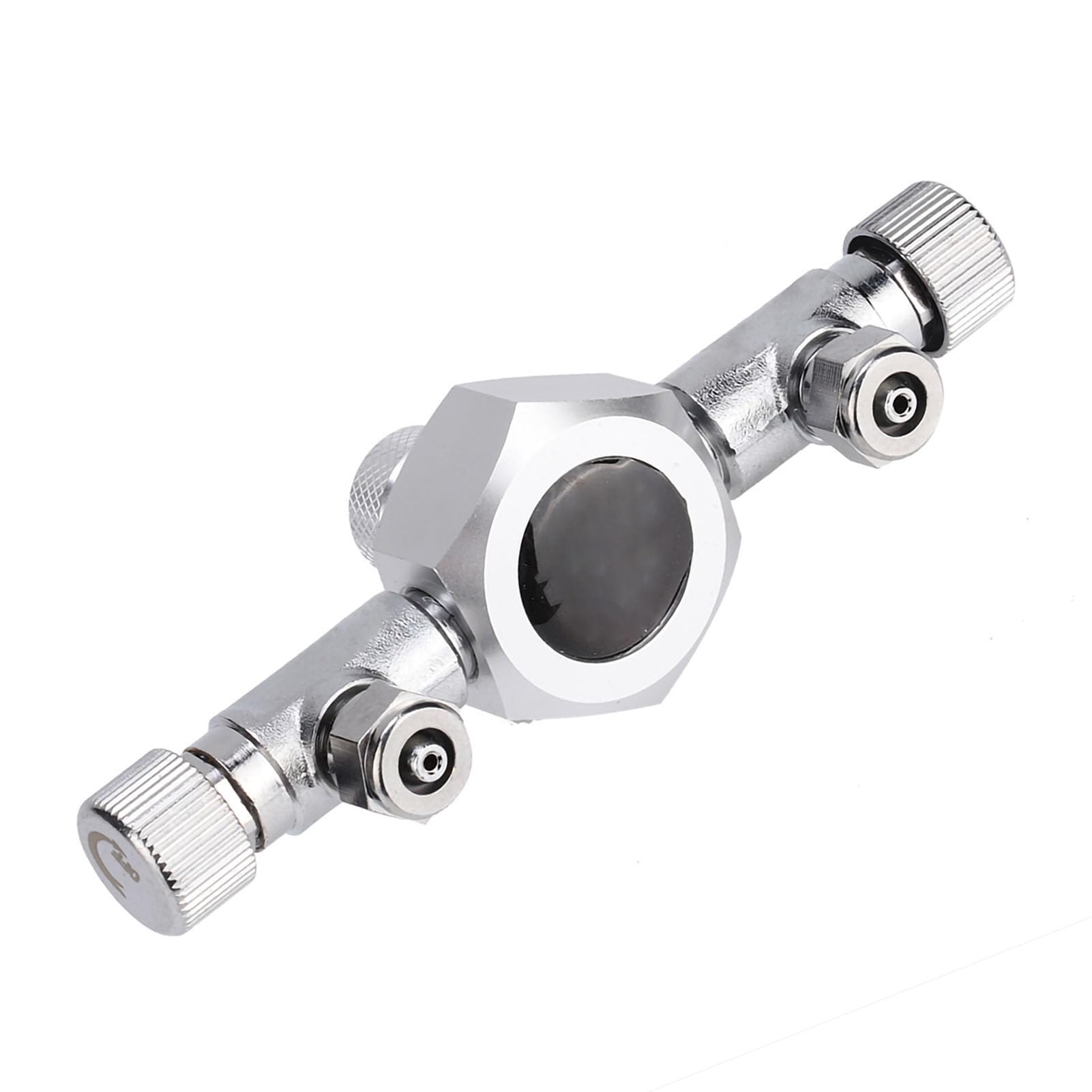 Válvula divisora de CO2 para acuario | Distribuidor y regulador de 2/3/4/5/6 vías | Aleación de aluminio y acero inoxidable | Control preciso de válvulas de aguja/Accesorios para peceras (2 pasos)
