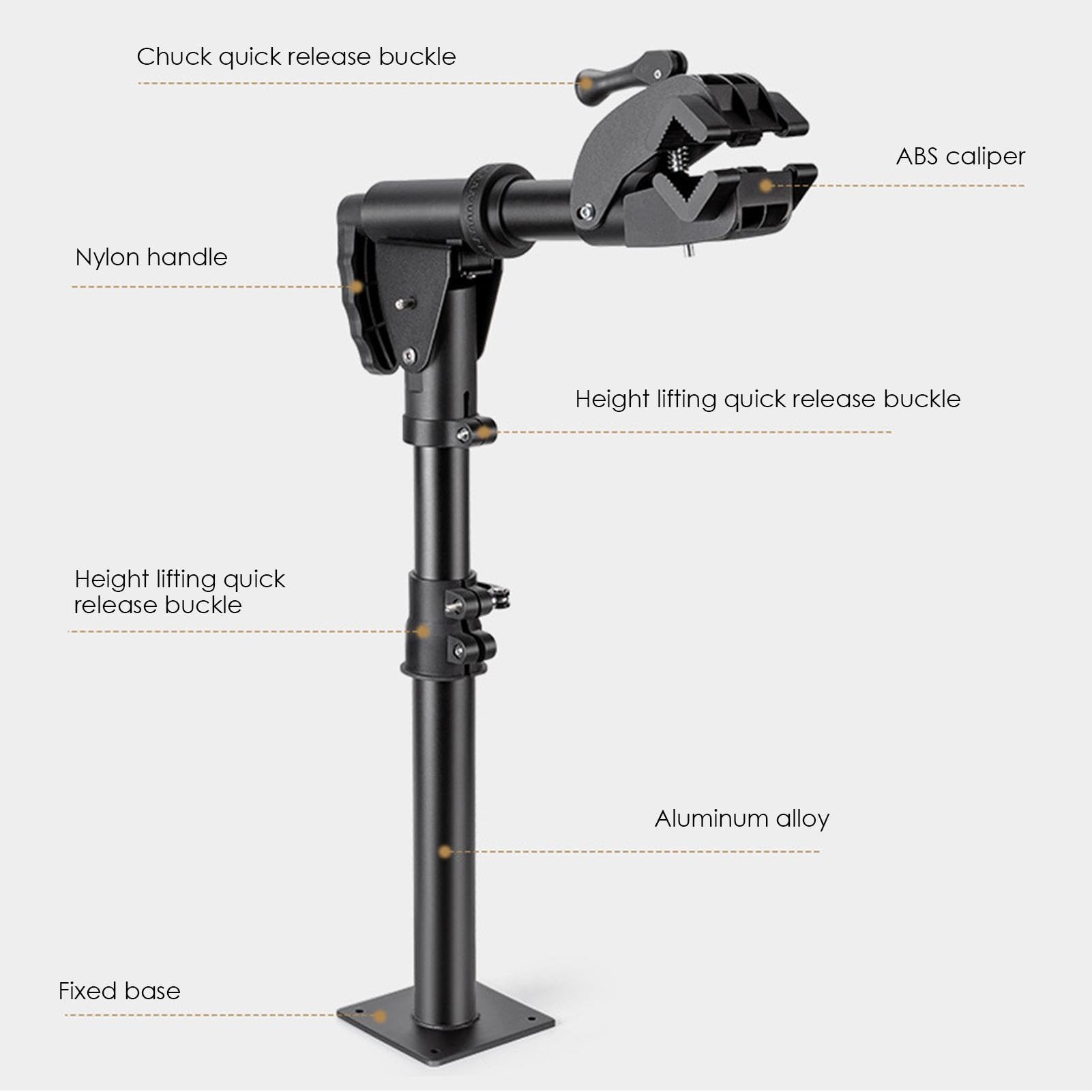 Cavalletto per riparazione biciclette - Cavalletti da lavoro pieghevoli | per biciclette, Cavalletto per riparazione | Altezza del supporto per riparazione bici per meccanico, rack di manutenzi