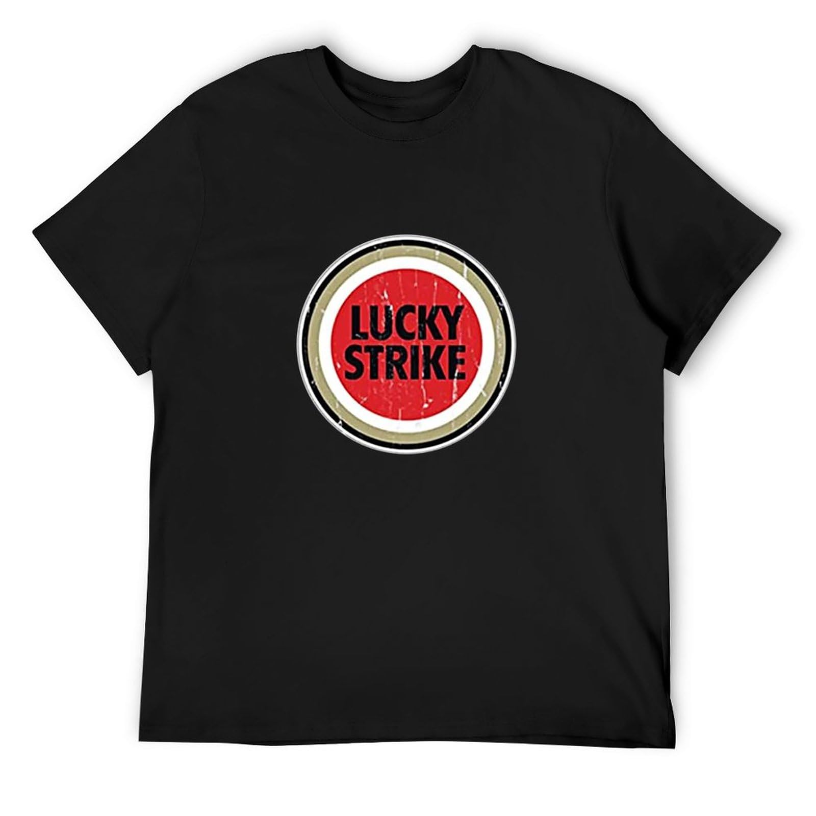 LI YA DENTAL Lucky Strike Cigarettes Tobacco Smoke Top Sweatshirt Short Sleeve Black XL