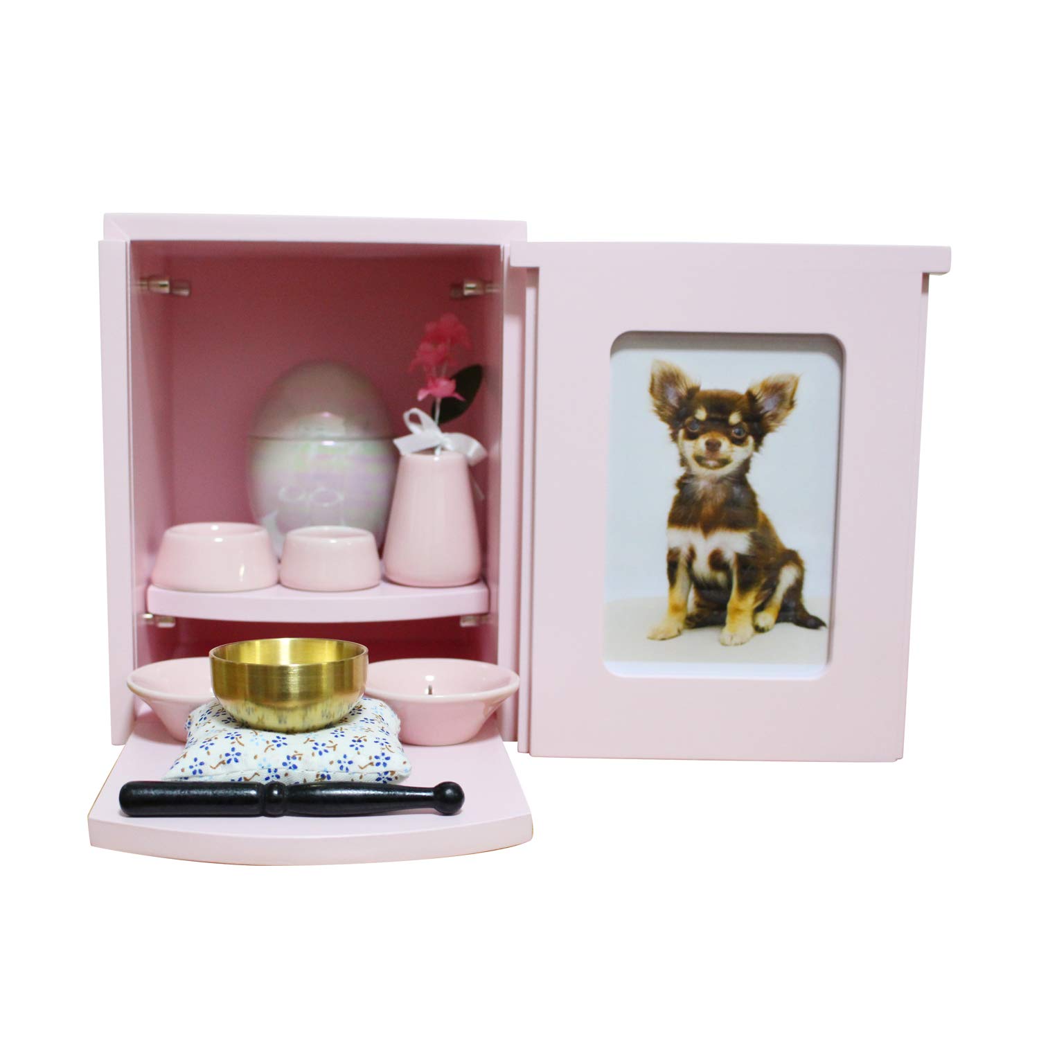 ペット仏壇 ピンク ペットメモリアル仏壇 骨壷収納 お手元供養 【公式