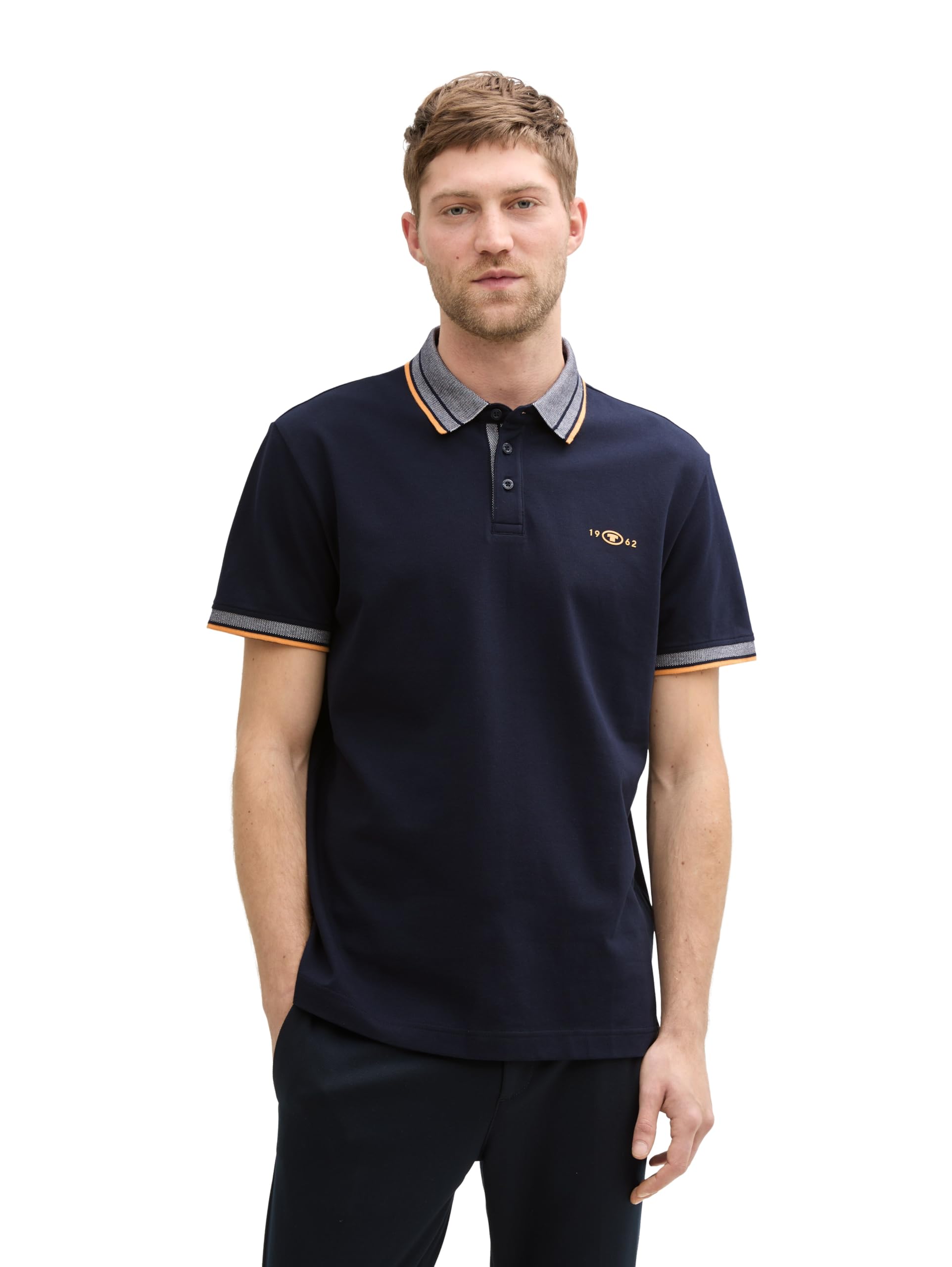 Tom Tailor Herren Piqué Poloshirt mit Stretch