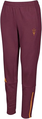 adidas Arizona State Sun Devils NCAA - Pantalones de identificación para mujer (talla L), color granate
