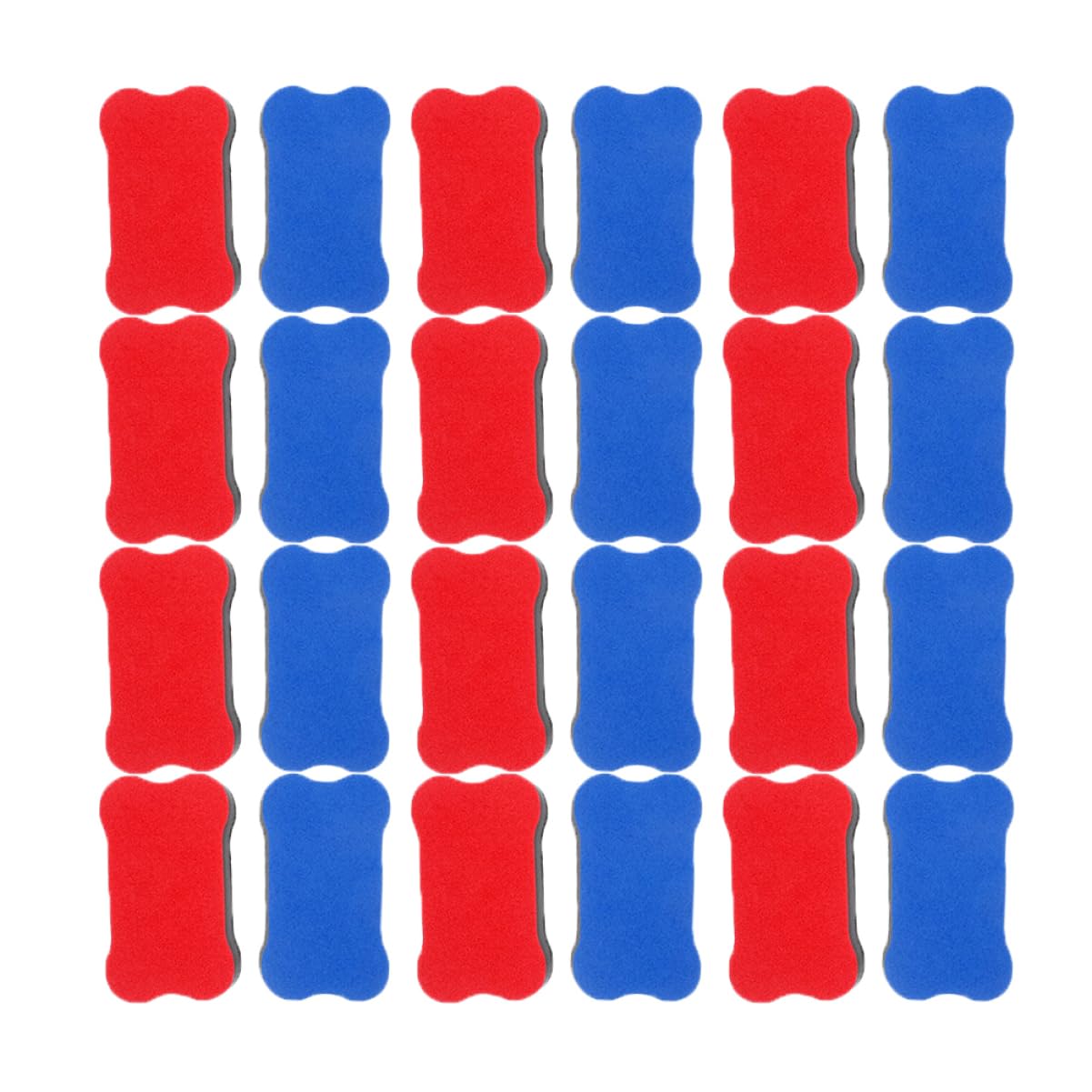 Gogogmee Cartoon Design Whiteboard Erasers 24pcs Eva Erasers Dry Erase Boys and Girls Teacher Office Supplies