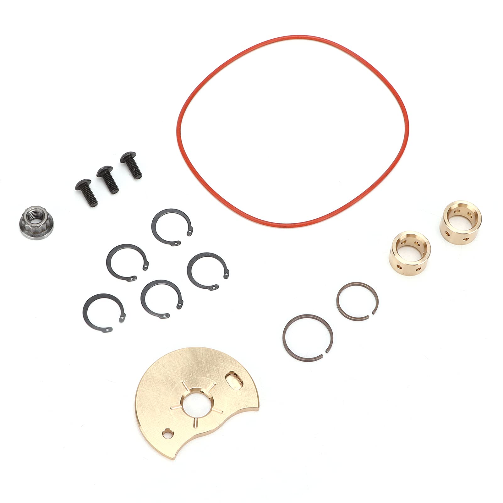 Turbo Repair Kit Stainless Steel Rebuild Set Replacement for Cummins Holset HE451VE HE400VG Turbocharger Maintenance Kit 15pcs