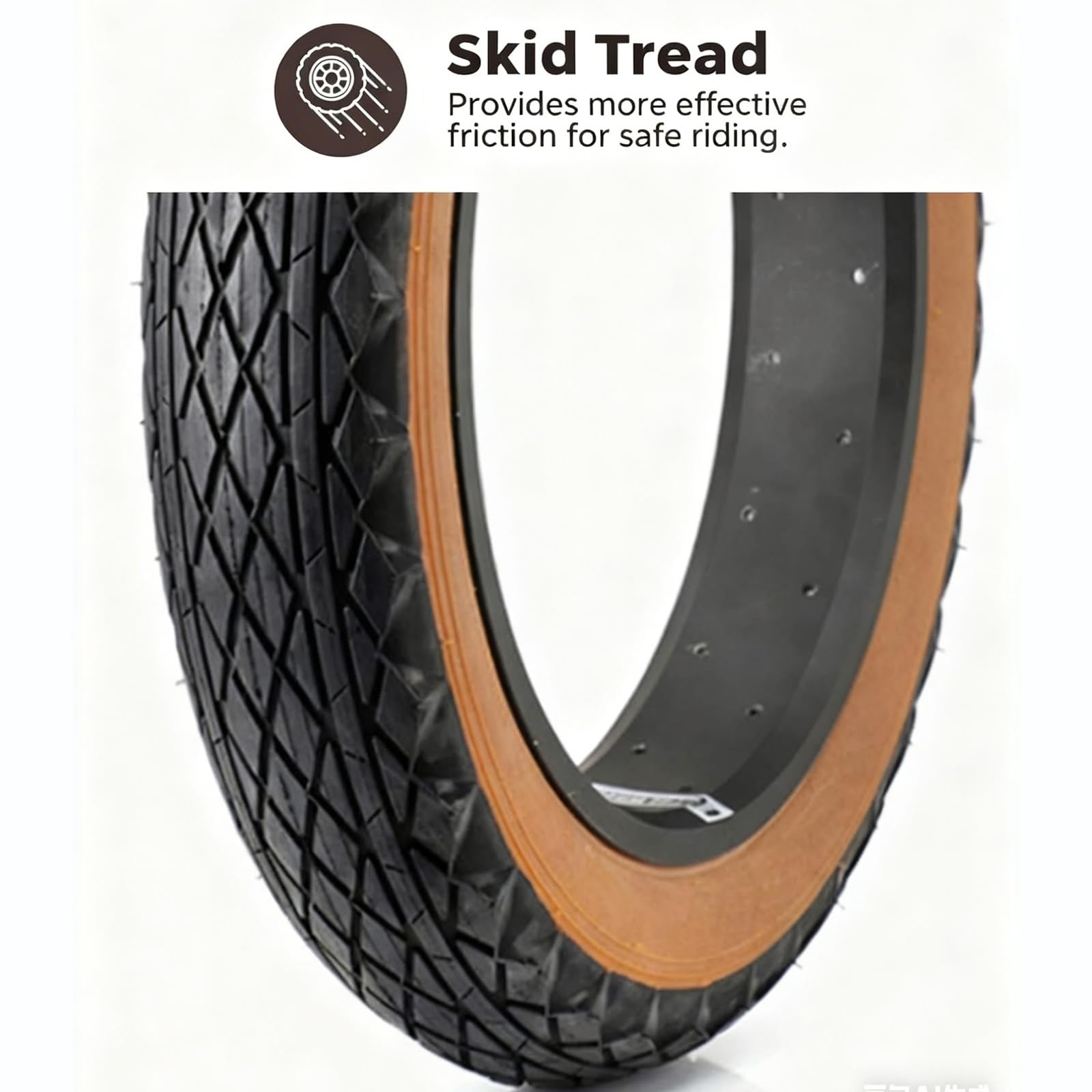 20x4.0 Opona, 60 TPI, 20 PSI / 140 KPA, Odporna na Przebicia do Terenu, dla E-Bike, Fat Bike, Rower Górski, Motosanie, Trójkołowiec Plażowy, Wzmocniona Ściana Boczna(Tire)