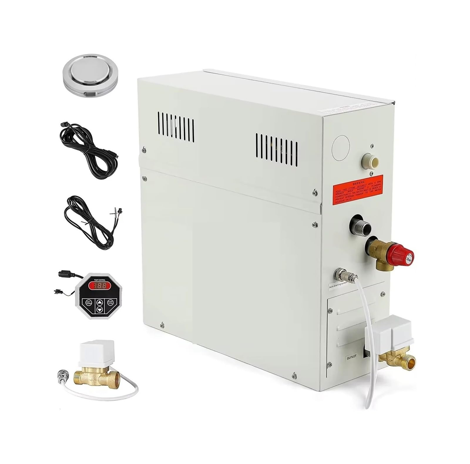 Sauna a vapore, Generatore Di Vapore Autodrenante Da 9 KW For Doccia, Sauna, Bagno Turco, Spa, Con Controllo Impermeabile per la spa quotidiana in casa