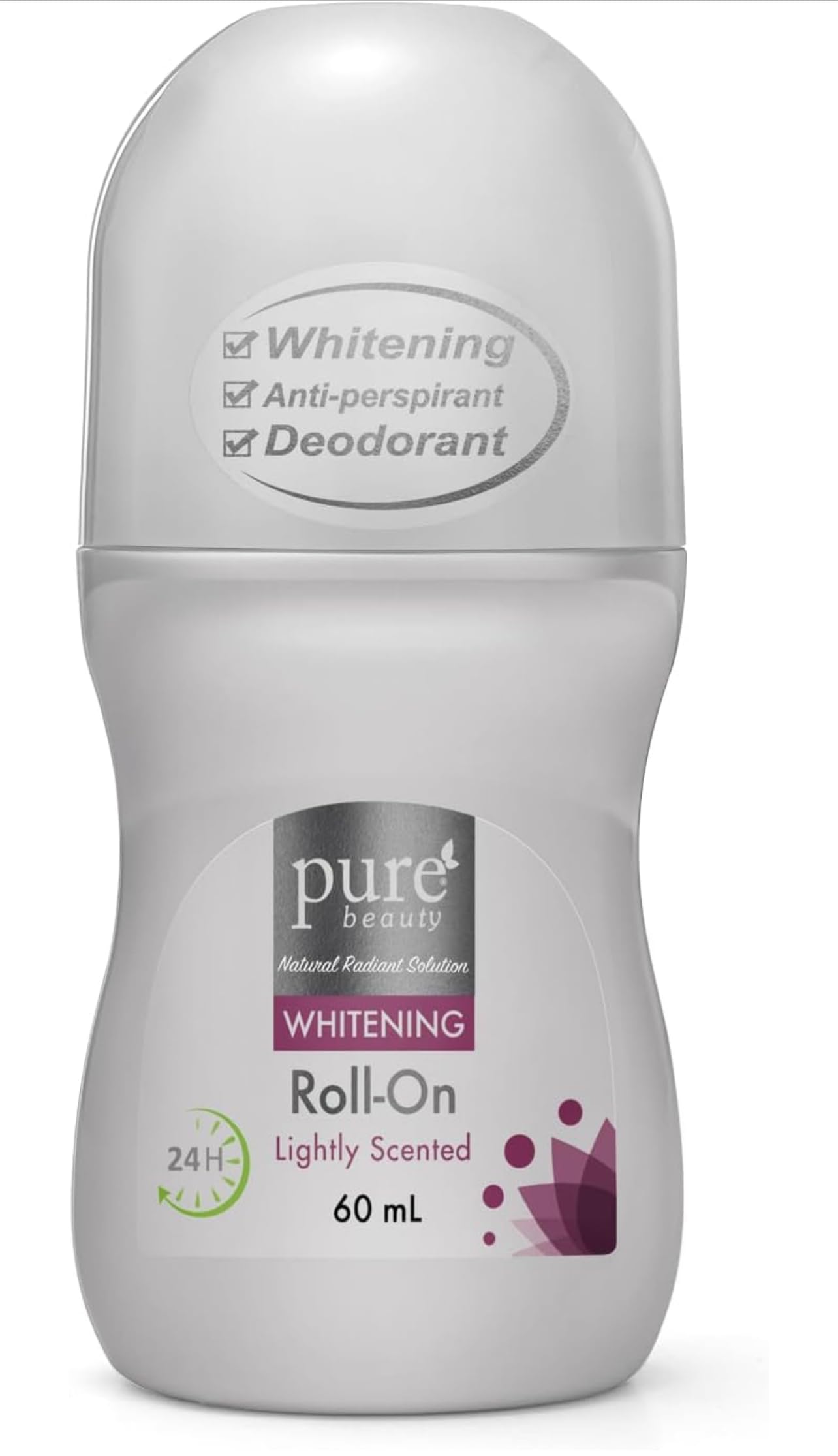 Pure Beauty whitening Anti-perspirant deodorant Roll-On 60ml