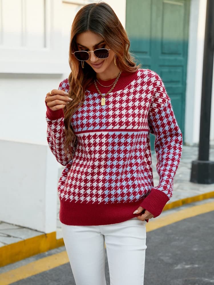 Sweter damskie bluzy sweter damski sweter damski ponadwymiarowy sweter jesień zima nowy sweter dzianinowy okrągły dekolt sweter moda