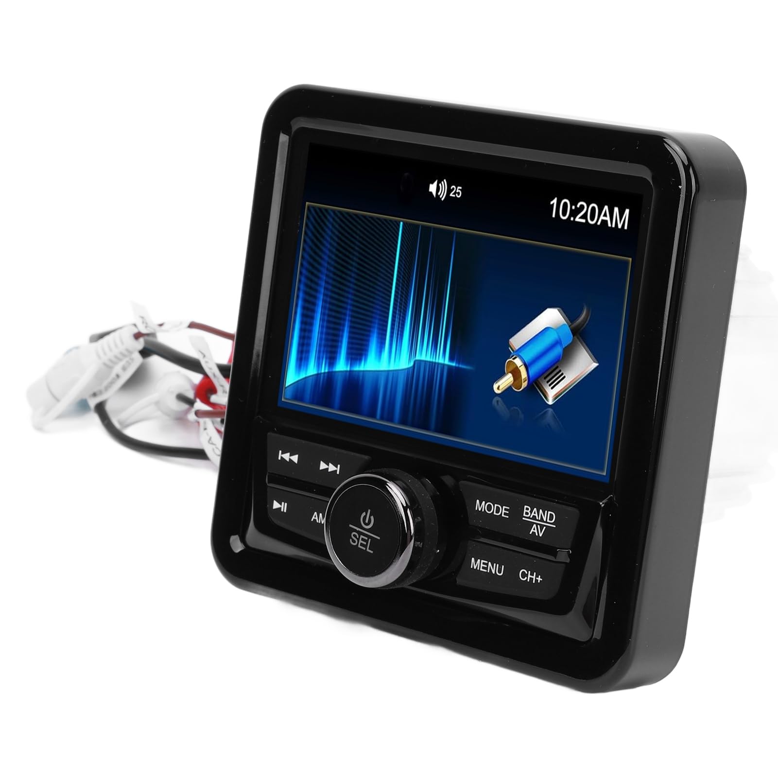Ricevitore Radio FM per Barche, Stereo Marino Impermeabile con Riproduzione USB, Audio Compatto per Barche, Camion e Navi Marittime