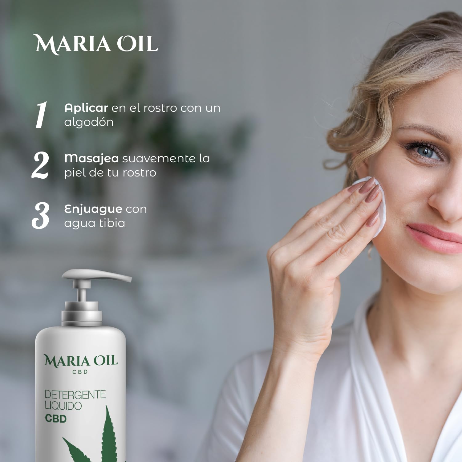 Latte detergente struccante viso e occhi sensibili. Latte Detergente Viso con CBD: Pulizia Naturale e Lenitiva per una Pelle Radiosa. Detergente viso anti-infiammatorio.