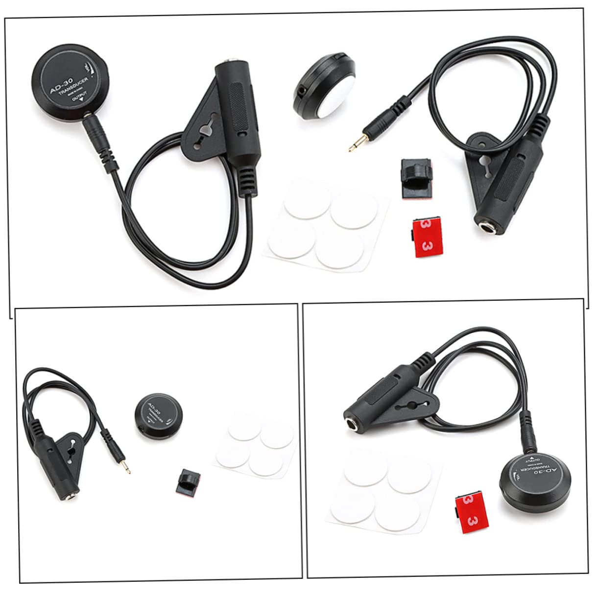Toddmomy 1Set Acoustic Guitar Pickup Reusable Adhesive Pickup for Ukulele Performance Durable Design Easy to Use Eliminates External Sound Interference for Acoustic Instruments