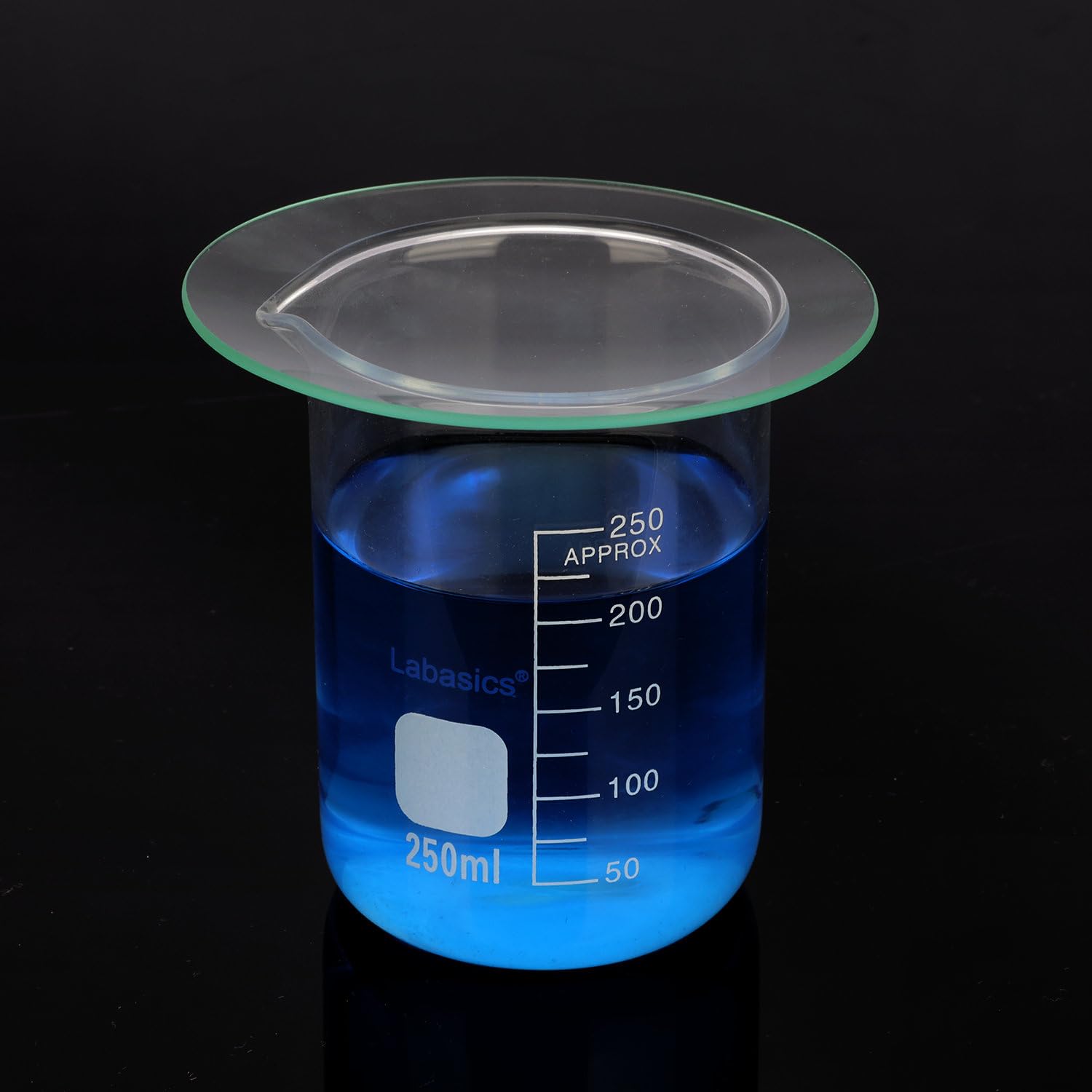 Labasics10PK Vetri di Orologio, Copri Becher in Vetro Borosilicato da 70 mm Oblato Rotondo per Scienza Laboratoriale Scolastica, Copertura Becher in Vetro con Bordo Rettificato per Piatti Evaporatori
